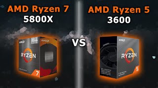 AMD Ryzen 7 5800X vs Ryzen 5 3600 in 10 Games