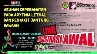 LINK REGISTRASI AWAL ZOOMINAR 83 PPNI | RABU 05 AGUSTUS 2020 | FREE 3 SKP PPNI