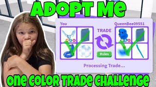 Adopt Me One Color Pets Trade Challenge!