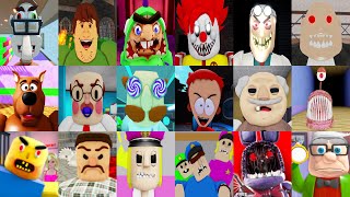 18 Platformer Obby! ESCAPE PROF ED UNIVERSITY,SCOOBY-DOO BARRY PRISON,BOB DENTIST,BABY BILLY DAYCARE