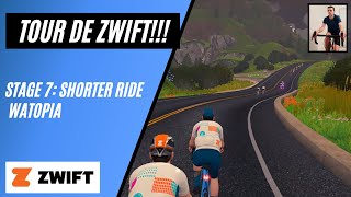 BIG WATTS and FULL GAS!!! // Tour de Zwift Stage 7 Category C // Escalator