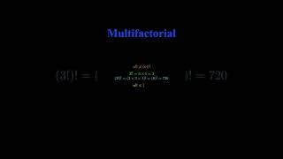 Multifactorial #math #mathematics #education #shorts #viralshorts #trending #trendingshorts