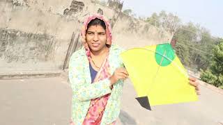 पतंग 🪁 kaise udaye |  how to flying kite | Pushpa Vlog #kite