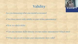 ELTSociety Webinar - Online Assessment: A Seminar & Discussion