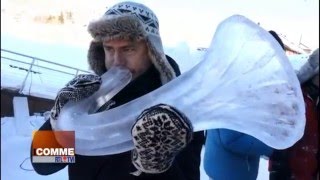 En Norvège les instruments de ce festival sont taillés dans la glace