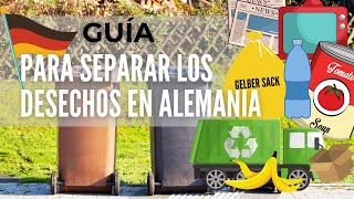 Alemania para PRINCIPIANTES: guía para separar los desechos/basura | Biomüll, Restmüll, Papiermüll..