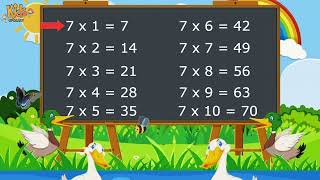 Multiplication | Table of 7 | 7 Times Table | Time of Tables | English Namta | Learn Multiplication