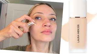 Laura Mercier Real Flawless Foundation Honest Review | Full Coverage, Long-Wear Test #lauramercier