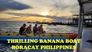 FANTASTIC ADVENTURE / BORACAY BANANA BOAT RIDE #lakwatseragirl #views #amazing