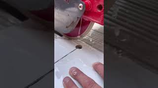 How to make a hard tile cut. #tools #diy #youtubeshorts