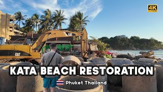 [4K] 🇹🇭 Rebuilding Kata Beach Flash Flood Aftermath, Phuket, Thailand - October 2024