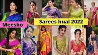 meesho sarees collection 2022 #lowprice &best quality #all codes &PRICE