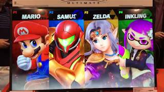 Super Smash Bros. Ultimate Demo: Mario vs Samus vs Zelda vs Ridley - Fan Expo 2018