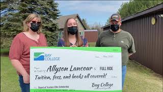 Allyson Lancour Board of Trustees Elite Scholarship Winner