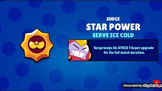 Unlocking Surge Newest second star power Serve Ice Cold Brawl Stars