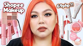 MURANG SHOPEE MAKEUP!!! MINIMELI COSMETICS REVIEW + TUTORIAL | Bing Castro