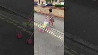 My tiny mom going to GP on foot, London