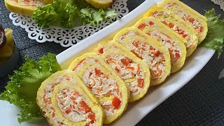 ВКУСНЫЙ СЫРНЫЙ РУЛЕТ с мясной начинкой. Готовлю и в праздники и в будни из сыра и фарша!