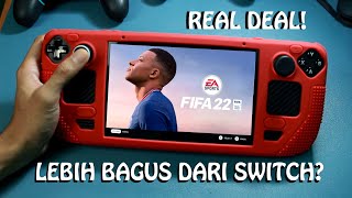 FIFA 22 Dalam Steam Deck Handheld Gameplay + 2 Player Setup | 60 FPS Ultra Settings