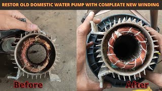 RESTOR OLD DOMESTIC WATER PUMP WITH COMPLEATE NEW WINDING  BY SAHABAJ KHAN