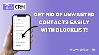 HOW TO CREATE BLOCK LIST IN TeleCRM