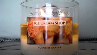 Bath and Body Works Candle Review- Candle of the Week: Ice Cream Shop (SAS Edition)