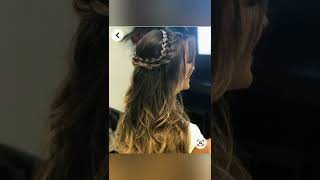 Hairstyle designs with cute hair accessories || Hairstyle || Hair accessories designs #girls #shorts