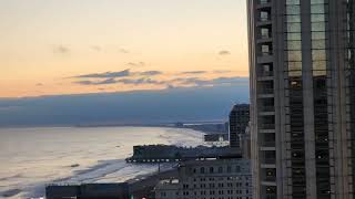 Sunset in New Jersey on the 24th floor in Showboat