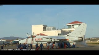 [完整、高清]飞豹战机发动机空中起火 海军飞行员成功处置