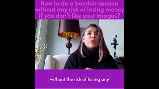 How to do a boudoir session risk free