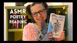 ASMR Library Book Review + Poetry Reading 🧡 Dearly by Margaret Atwood (Halloween Poems, Soft Spoken)