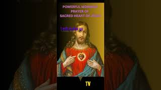 4K-SHORT☀️POWERFUL MORNING PRAYER WITH  THE SACRED HEART OF JESUS