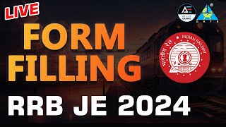 Live Form Filling of RRB-JE 2024 #rrbje #rrbjerecruitment #rrbjevacancy