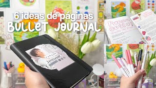 6 Ideas de páginas para tu Bullet Journal ✨🌸 PERSONALÍZALO A TU GUSTO