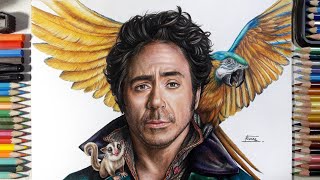 Drawing Robert Downey Jr. | Dolittle | Fame Art