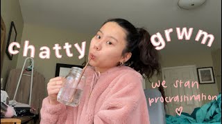 procrastination grwm (chatting about random stuff) :P