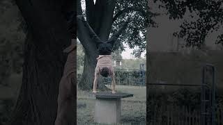 Handstand on a stone table #calisthenics #fitness