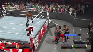 WWE 2k23 Top Dolla And Ashanti (Hit Row) Vs Montez Ford And Angelo Dawkins Submission Tag Match