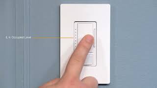 Lutron Maestro Sensor LED+ Dimmer: Setting the Occupancy Level