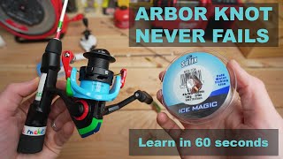 How to Tie Fishing Line to Reel Spool - Arbor Knot!