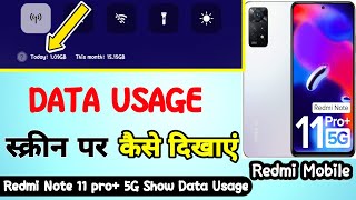 how to show data usage in redmi note 11 pro plus|redmi note 11 pro plus data usage setting|datausage