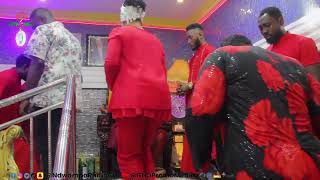 😲😲 Controversial Act: Libations Poured With Schnapps In Church By Ogya Nyame (Azuka) & Congregants