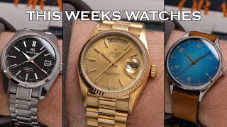 This Weeks Watches - Rolex Day-Date 18038, AnOrdain Model 1 Fumé, Grand Seiko & More [Episode 97]