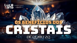 Você conhece os benefícios do QUARTZO? @luzearte #cristais #quartzo