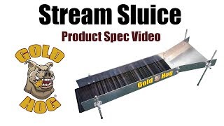 Stream Sluice for Gold