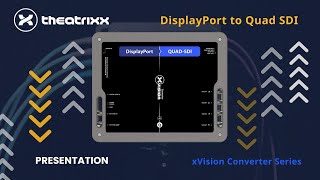 THEATRIXX - xVision - XVVDP2QSDI  | xVision Displayport to Quad SDI Converter | Presentation