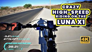 Luna Cycle X1 Enduro | Crazy High-speed Urban Bike Riding | 2,000 Watt Electric Mountain Bike