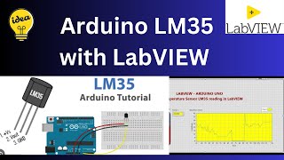 LM 35 Temperature Sensor Connect Labview and Arduino