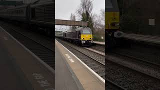 67005 Queen’s Messenger Class 67 and Intercity Coaches at Marston Green on 20th December 2021