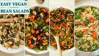 4 Easy Vegan Bean Salads